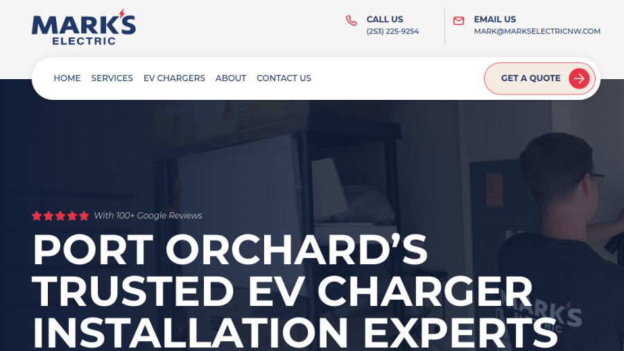 Mark's Electric LLC website