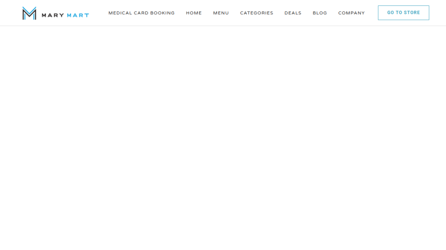 Screenshot of the Mary Mart website
