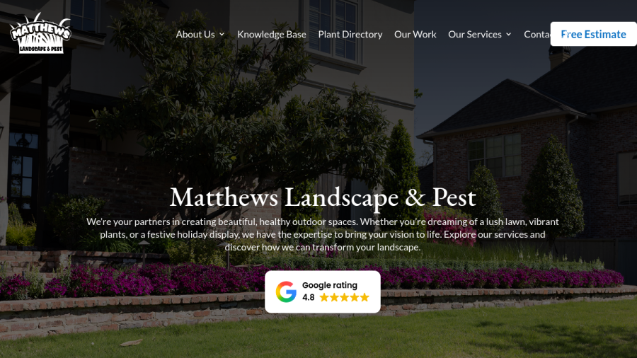 Matthews Landscape website