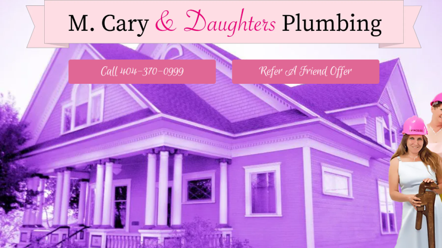 Screenshot of the M. Cary & Daughters Plumbing website