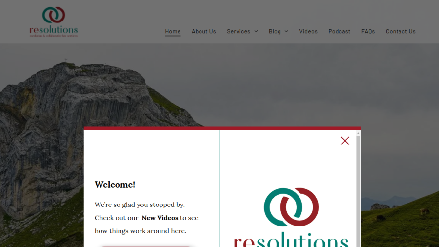 Screenshot of the ReSolutions Mediation & Collaborative Services website