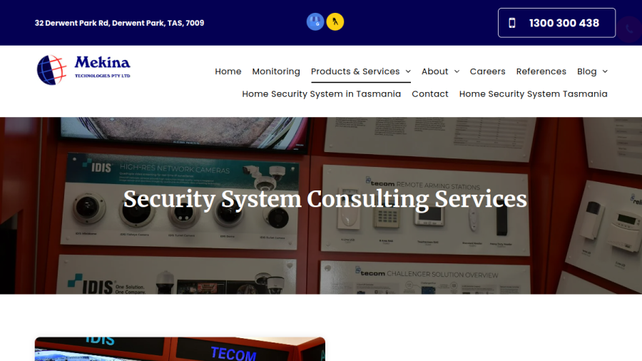 Mekina Technologies Pty Ltd website