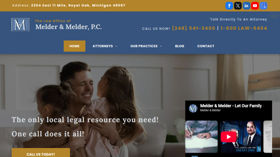 Melder & Melder PC website