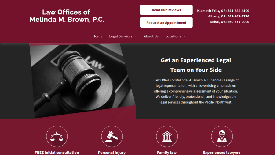Law Offices of Melinda M. Brown P.C. website
