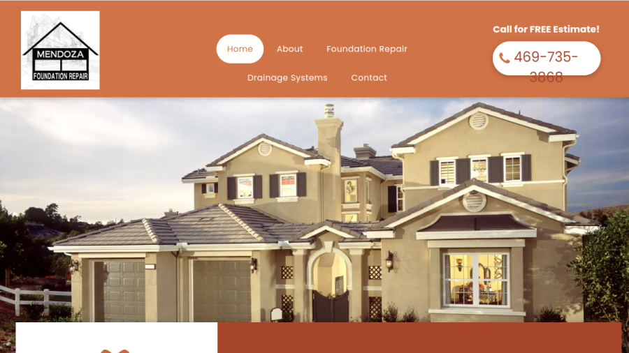 Mendoza Foundation Repair website