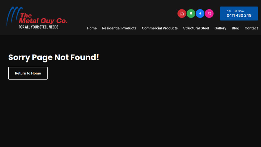 The Metal Guy Company website
