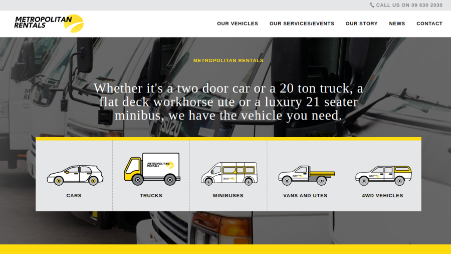 Metropolitan Rentals website