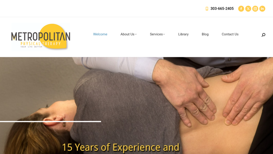 Metropolitan Physical Therapy, LLC website