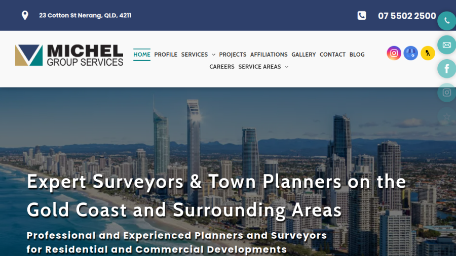 Michel Group Services website