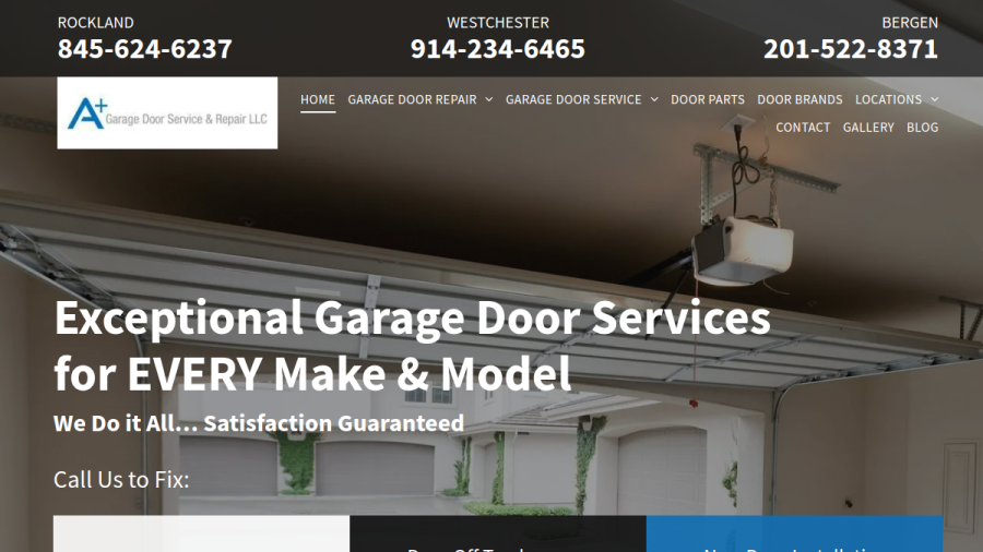 A Garage Door Service & Repair website