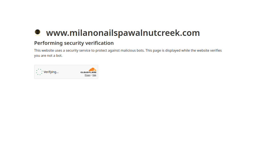 Screenshot of the Milano Nail Spa - Walnut Creek - Nail salon Westminster Broomfield CO website