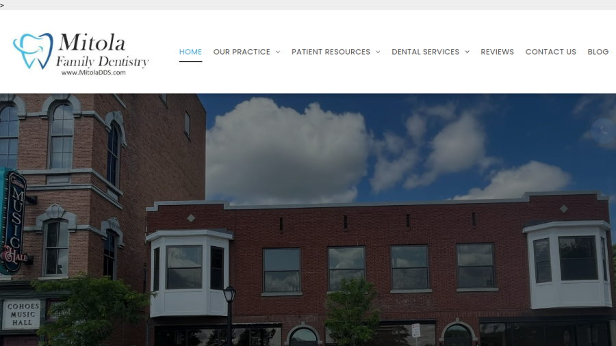Mitola Family Dentistry website