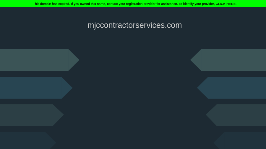 Screenshot of the MJC Contractor Services website