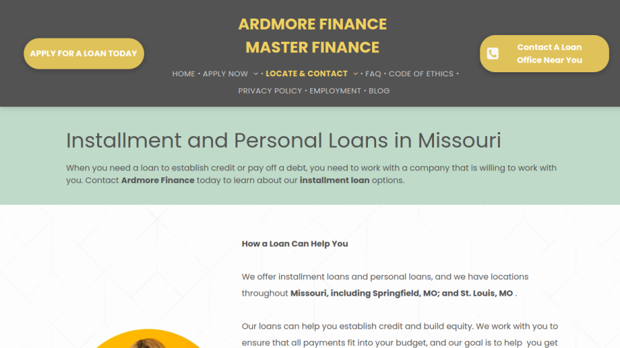Ardmore Finance website