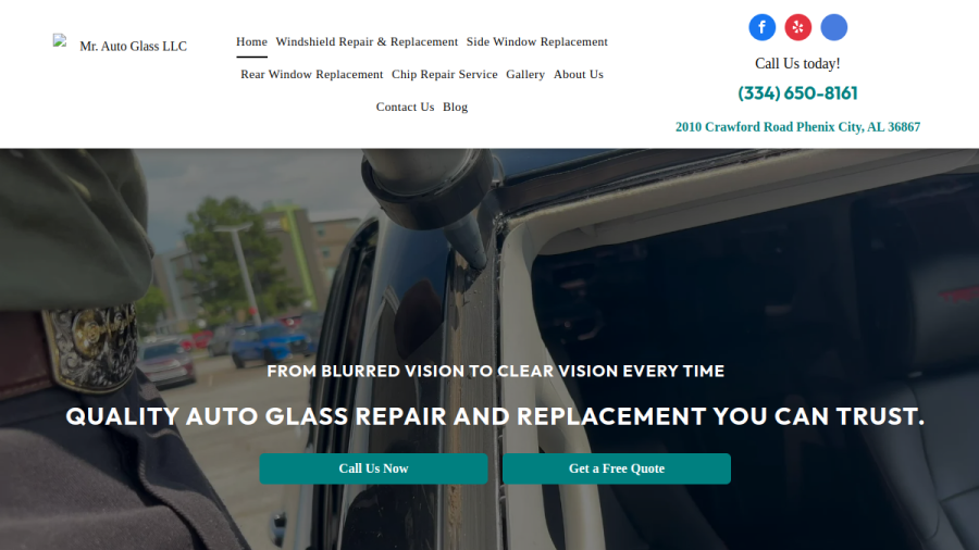Mr. Auto Glass LLC website