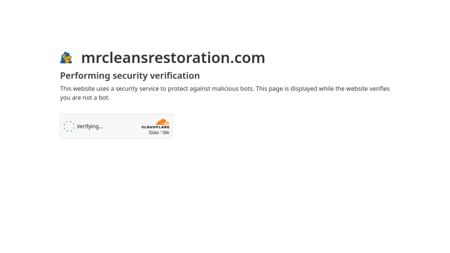 Mr. Clean's Cleaning and Restoration website