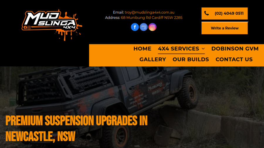 Mudslinga4x4 website
