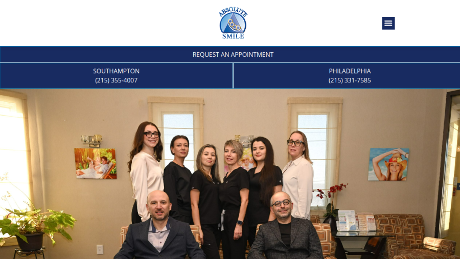 Absolute Smile website screenshot