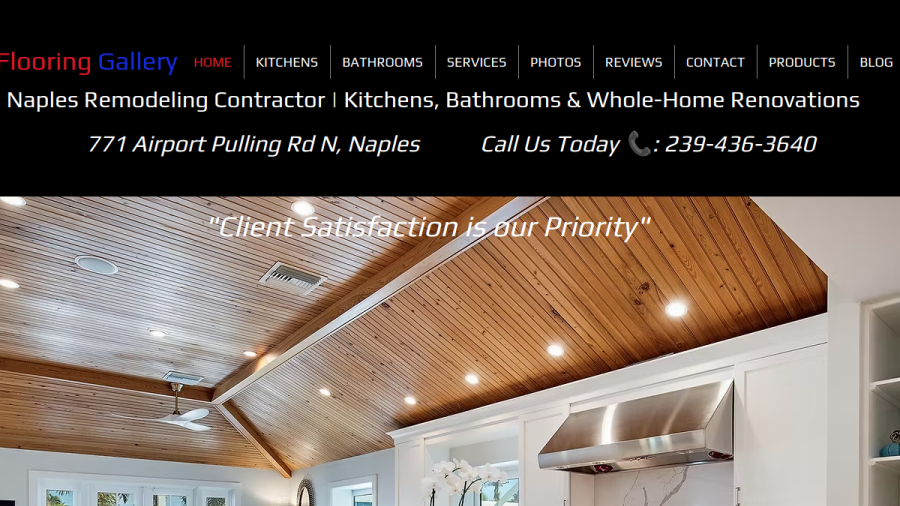 Flooring Gallery website screenshot