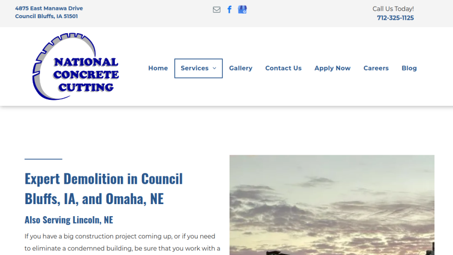 National Concrete Cutting website