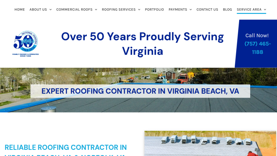 National Roofing Corporation website