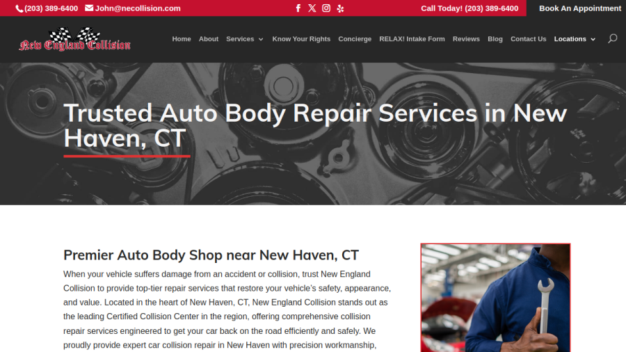 New England Collision website