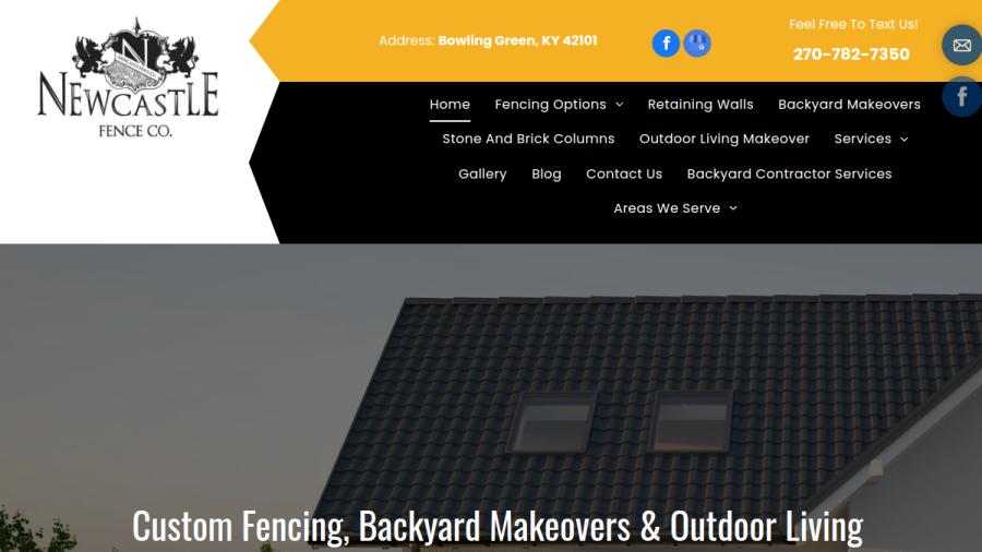 Newcastle Fence website