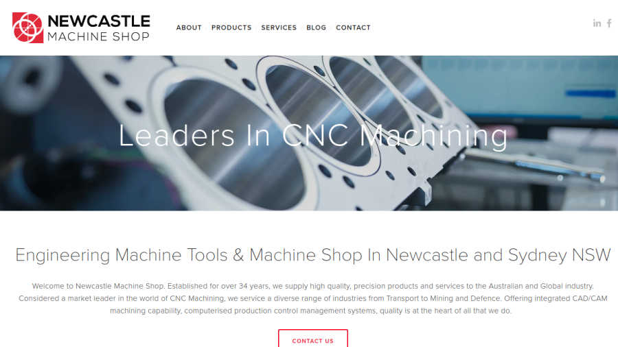 Newcastle Machine Shop website