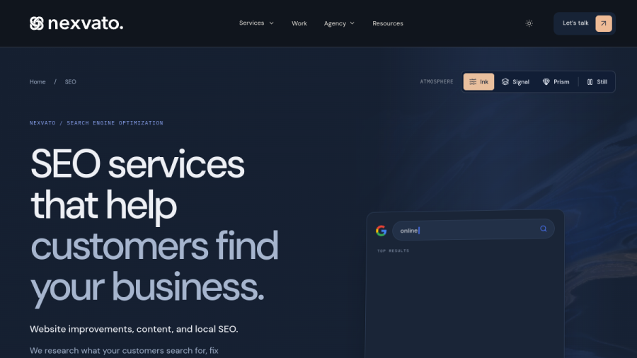 Nexvato LLC website