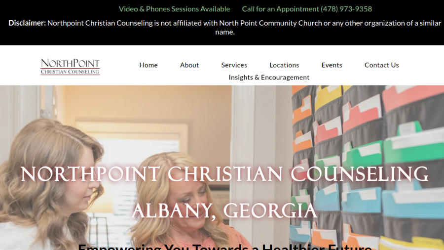NorthPoint Christian Counseling website screenshot