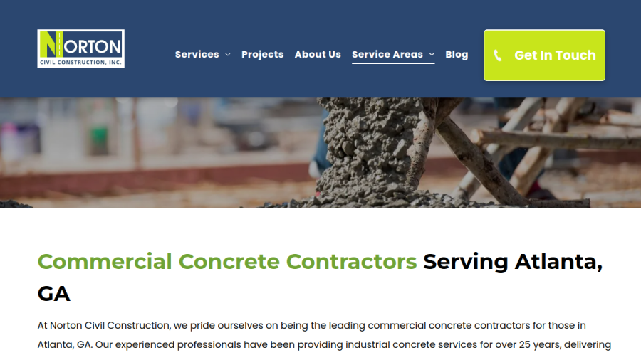 Norton Civil Construction Inc. website