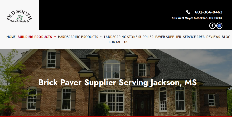 Old South Brick & Supply Co website