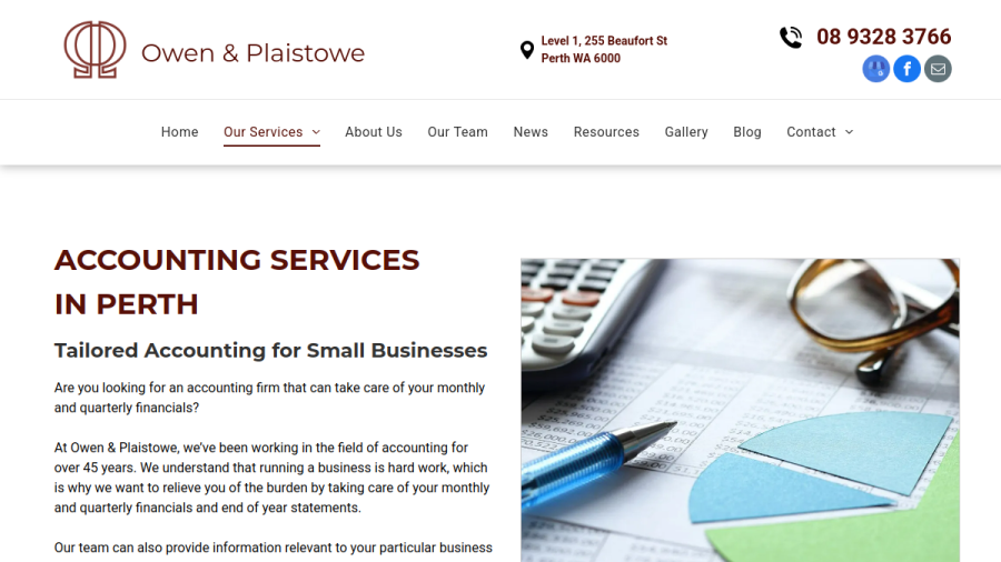 Owen & Plaistowe website