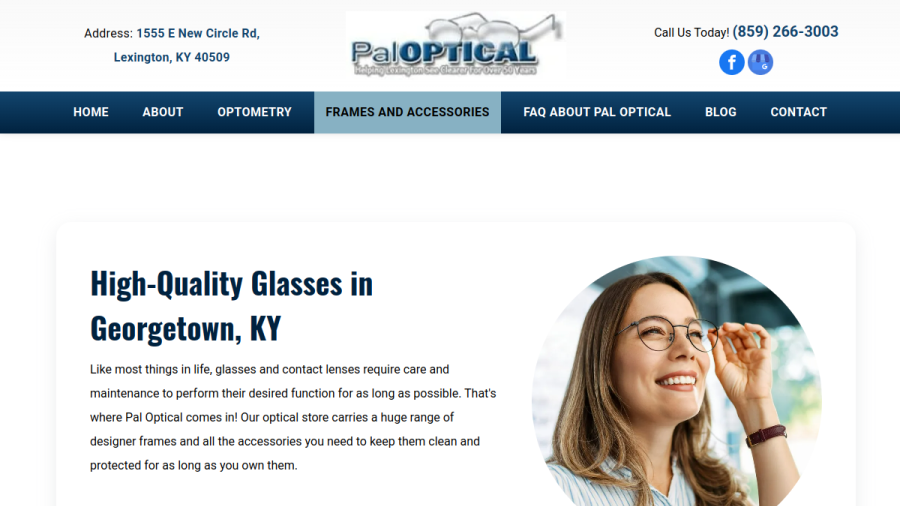Pal Optical website
