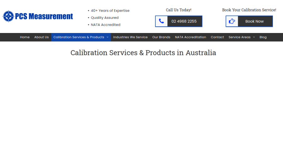 PCS Measurement website