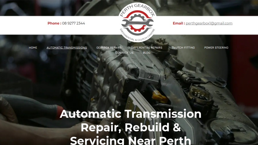 Perth Gearbox Differential & Clutch Centre website