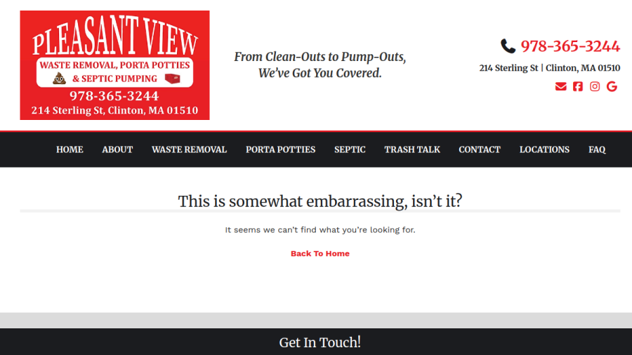 Pleasant View Waste Removal website