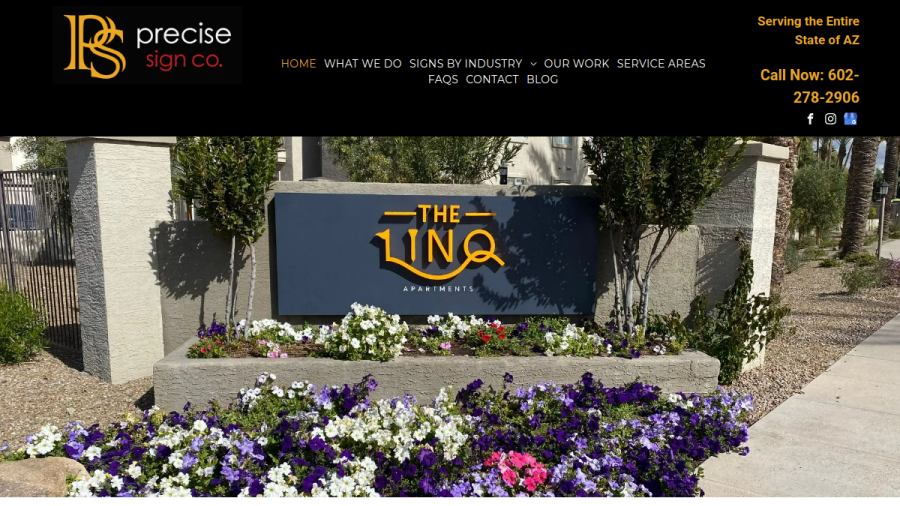 A Precise Sign website