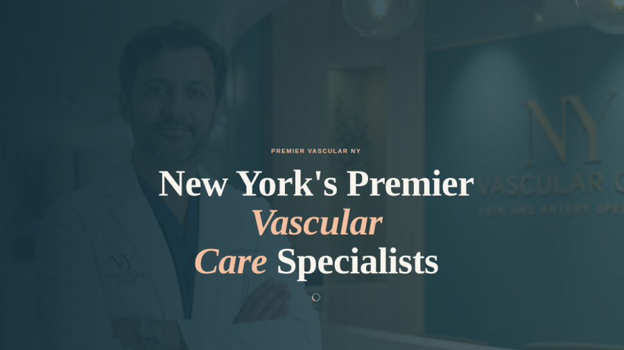 Screenshot of the Premier Vascular website