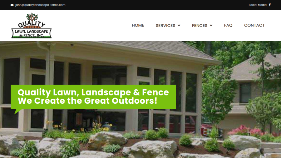 Quality Lawn & Landscape website