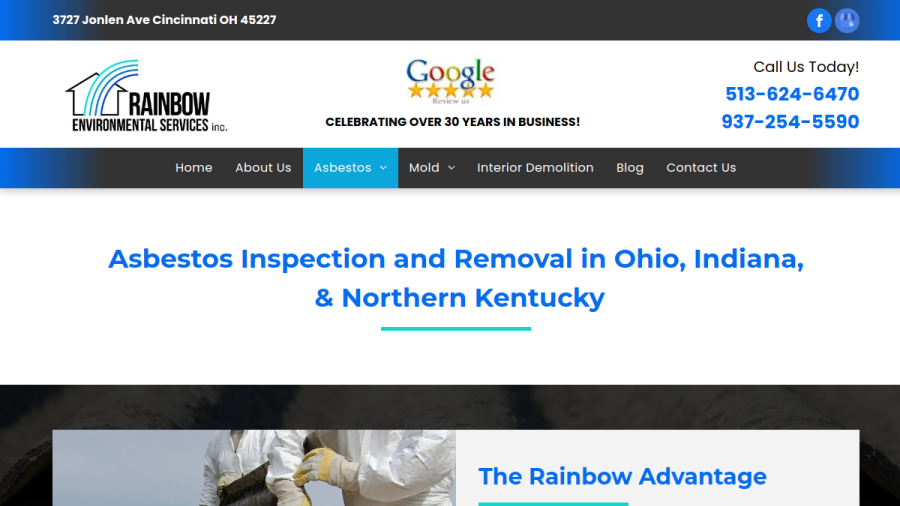 Rainbow Environmental Services website