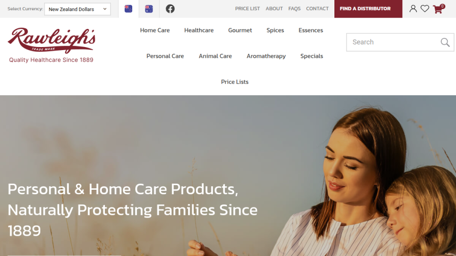 Rawleigh Healthcare website