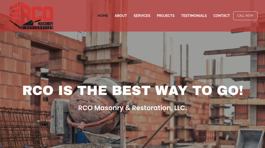 RCO Masonry and Restoration LLC website