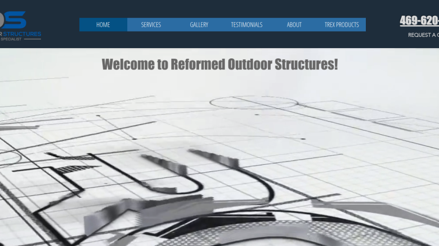 Reformed Outdoor Structures LLC website