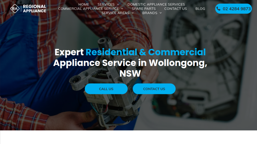 Regional Appliance & Electrical Services website