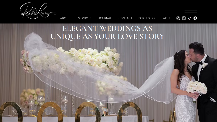 Website screenshot of Ricki Lewis Events