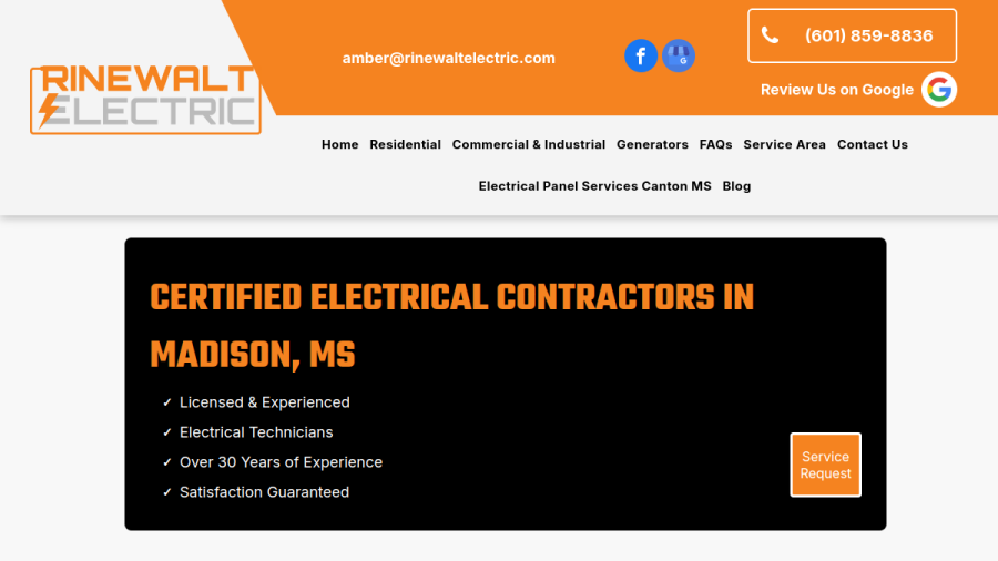 Rinewalt Electric website