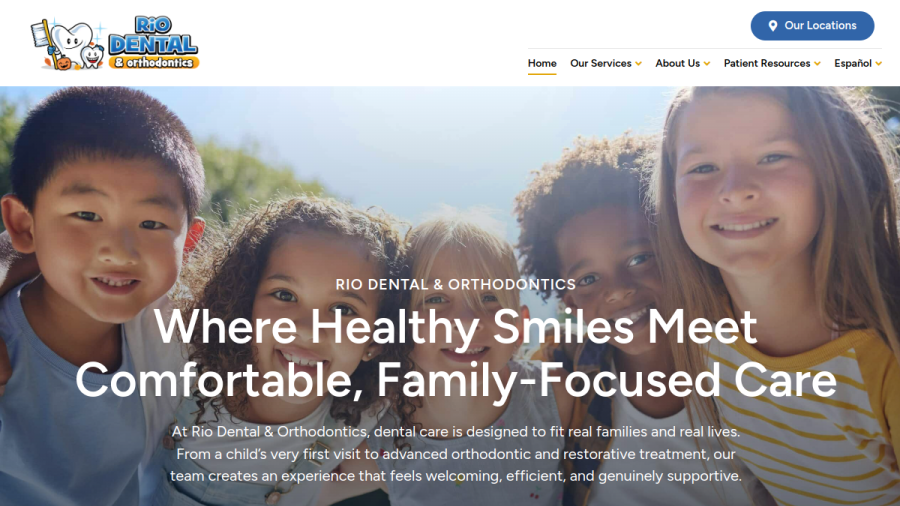 Rio Dental & Orthodontics website