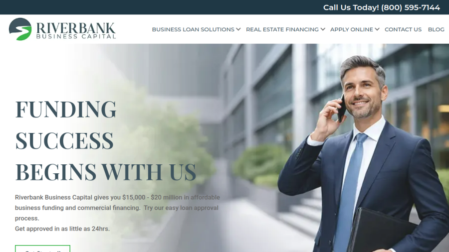 Riverbank Business Capital website