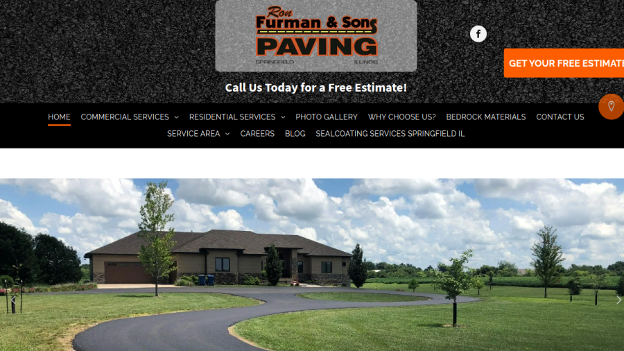 Ron Furman & Sons Paving website